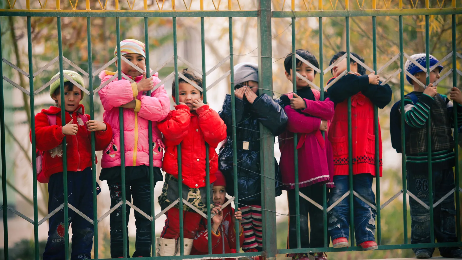 Дети за оградой