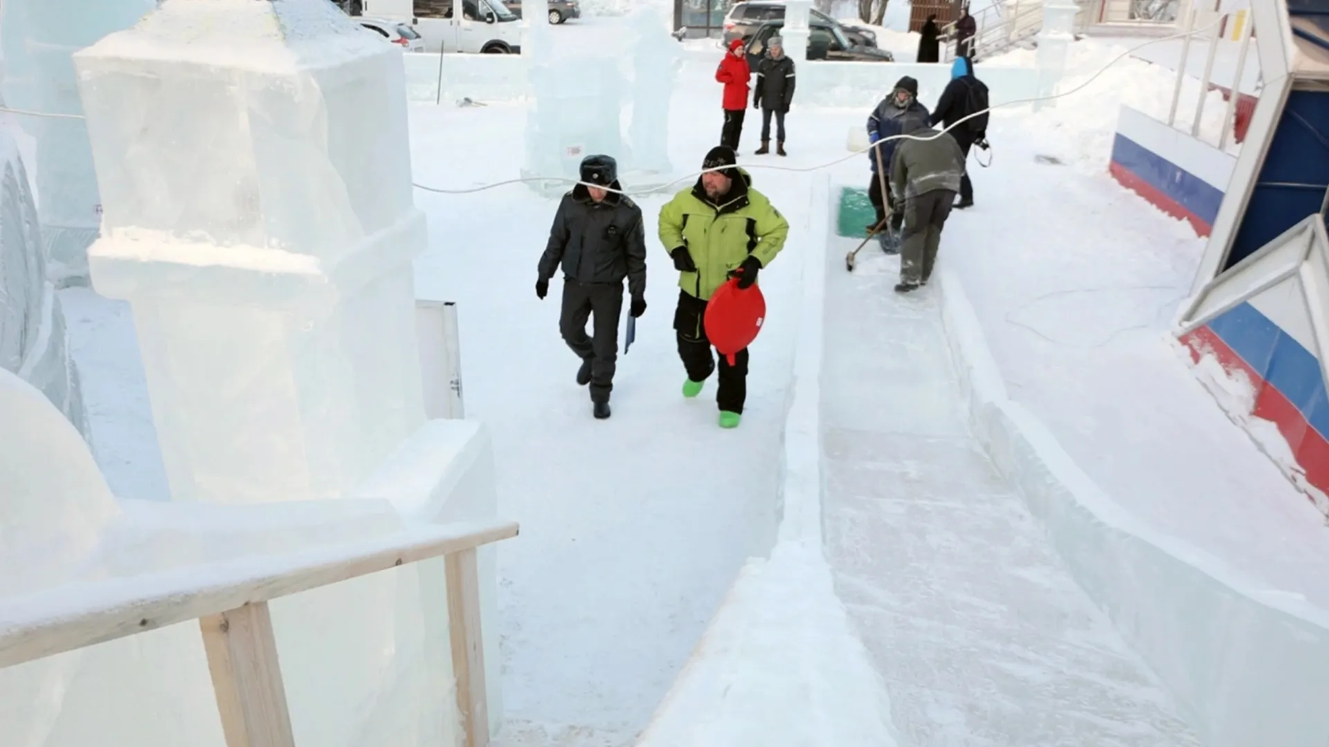 Ледовые городки должны быть безопасными. Фото: t.me/trkluch