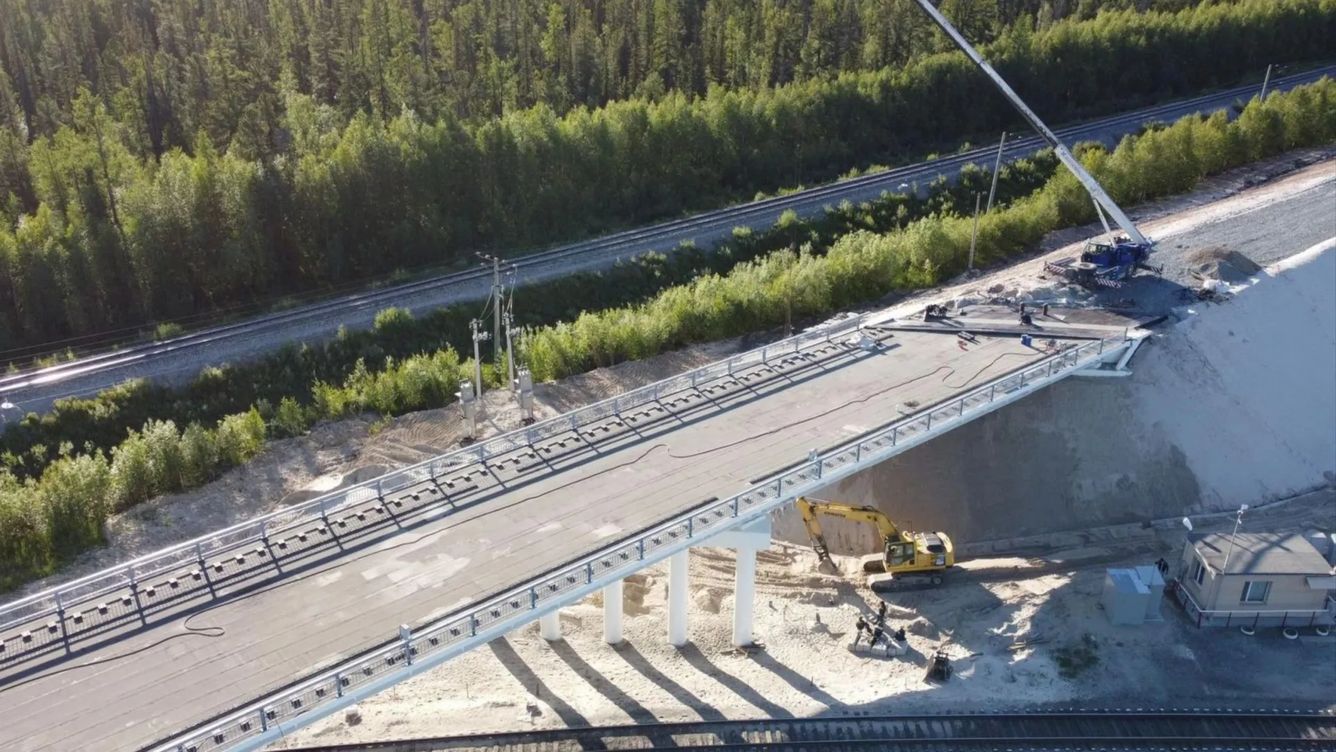 Мост Ямал в Салехарде. Строительство моста. Новый мост. Современное строительство.