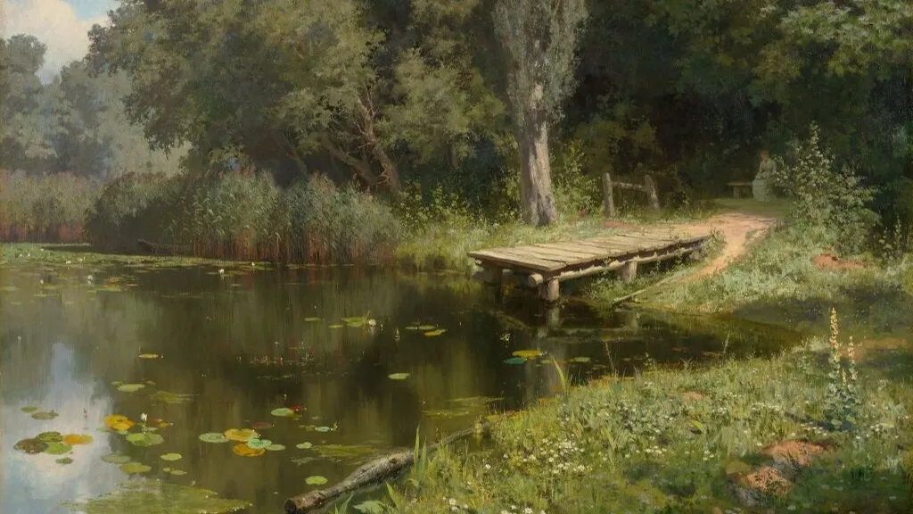 Василий Поленов «Заросший пруд». 1878 г. Источник: tretyakov.ru