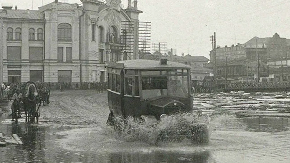 Наводнение в Томске до Октябрьской революции. Источник: t.me/tomsknews