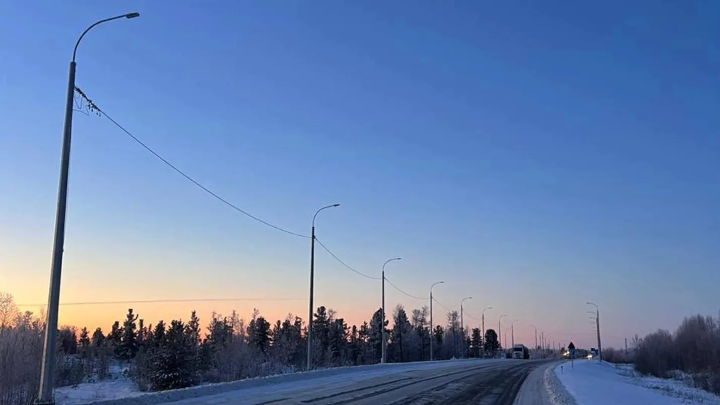 Пуровск. Коротчаево. Новая дорога Лабытнанги. Иллюминация в Сургуте.