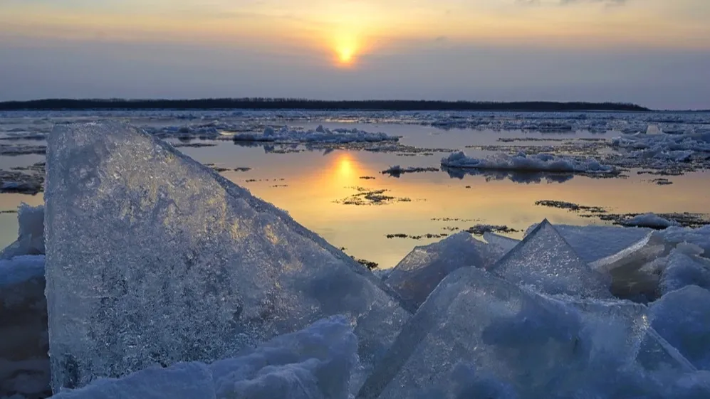 Ледоход на Оби. Фото: Konstantin Baidin/Shutterstock/ФОТОДОМ