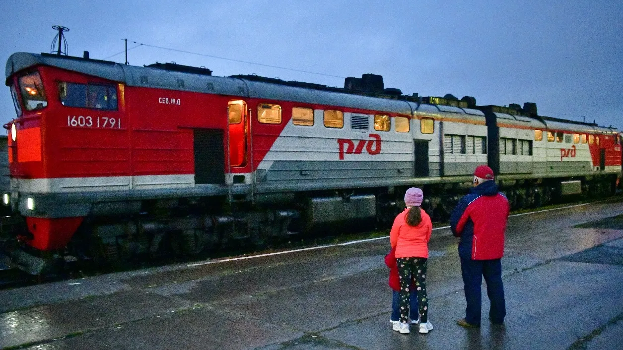  Железнодорожный вокзал Лабытнанги. Фото:  Андрей Ткачев/«Ямал-Медиа»