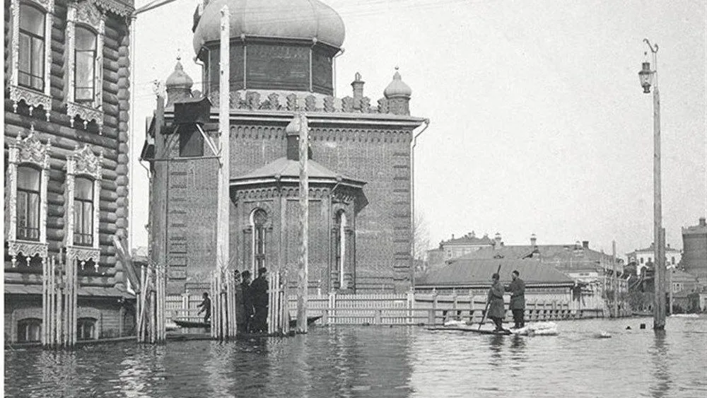Наводнение в Томске до Октябрьской революции. Источник: t.me/tomsknews