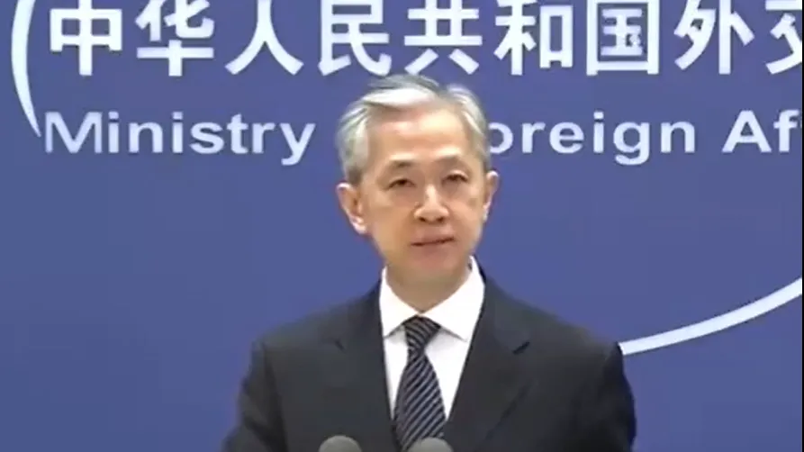 Кадр из видео пресс-службы МИД КНР