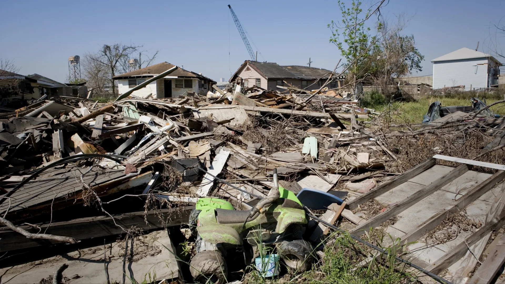 Разрушения в Новом Орлеане, вызванные ураганом «Катрина» в 2005 году. Фото: Brian Nolan/Shutterstock/Fotodom