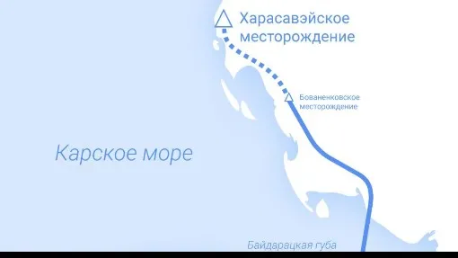 Поселок Харасавэй расположен на полуострове Ямал,  на западном берегу Карского моря. Иллюстрация: gazprom.ru