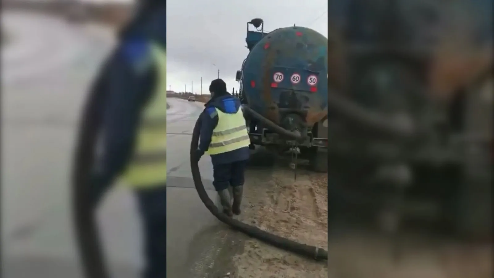 В Муравленко сливали откачанную с улиц воду в озеро