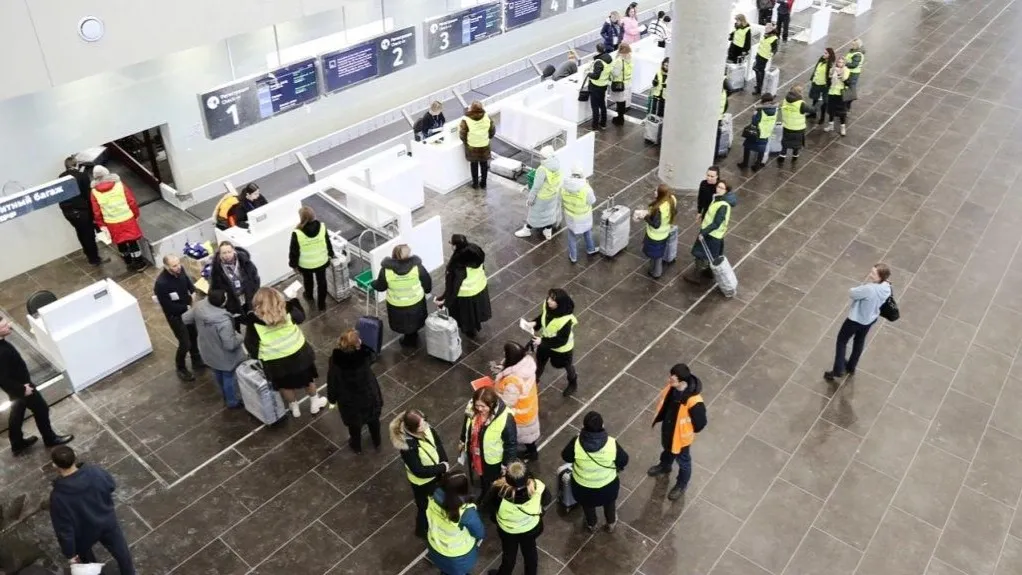 Тестирование нового пассажирского терминала, декабрь 2022 года. Фото предоставлено пресс-службой аэропорта Новый Уренгой.