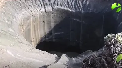 Глобальное потепление вызывает взрывы подземного газа в Сибири, из-за которых образуются огромные кратеры