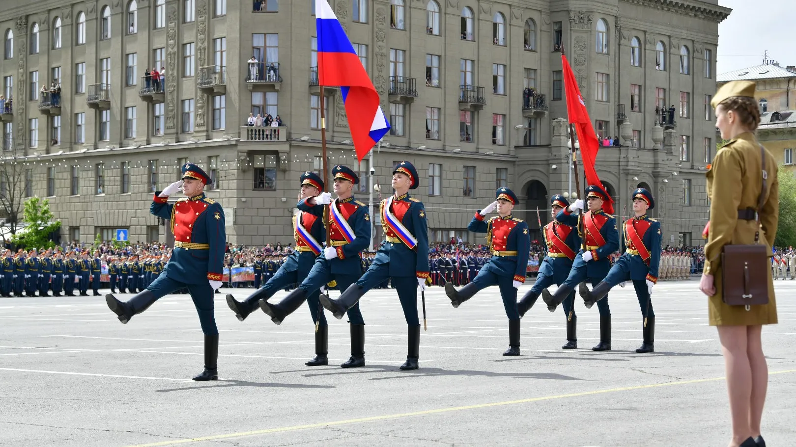 Военный парад в Волгограде, 9 мая 2022 года.