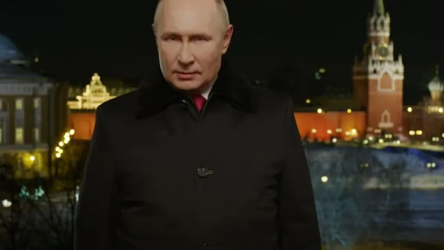 кадр из обращения Владимира Путина