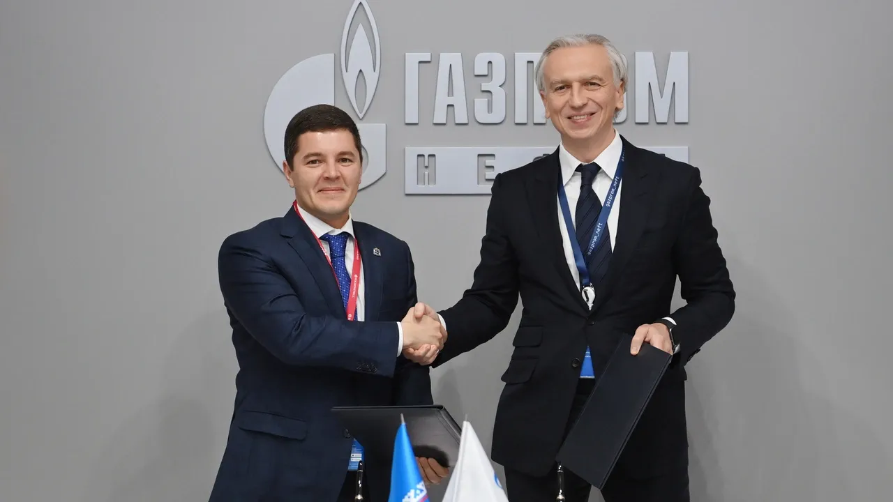 Губернатор ЯНАО Дмитрий Артюхов и председатель правления «Газпром нефти» Александр Дюков