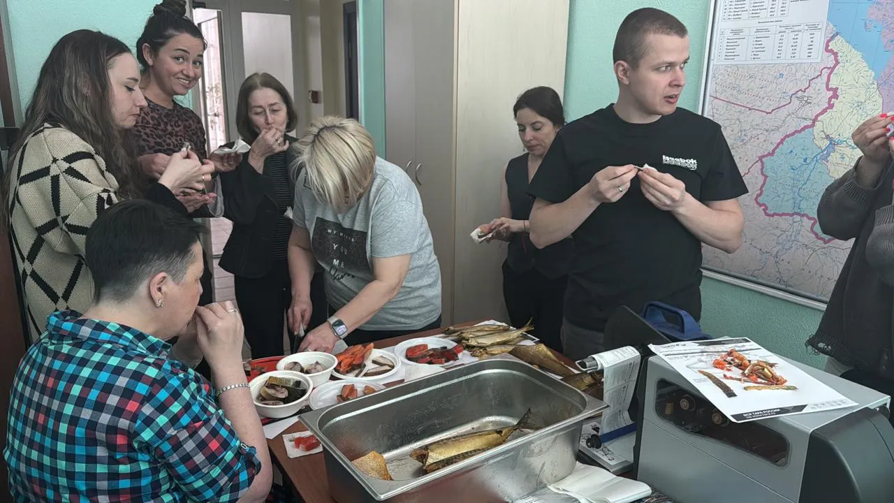 На рабочей дегустации. Фото из личного архива Натальи Кайзер