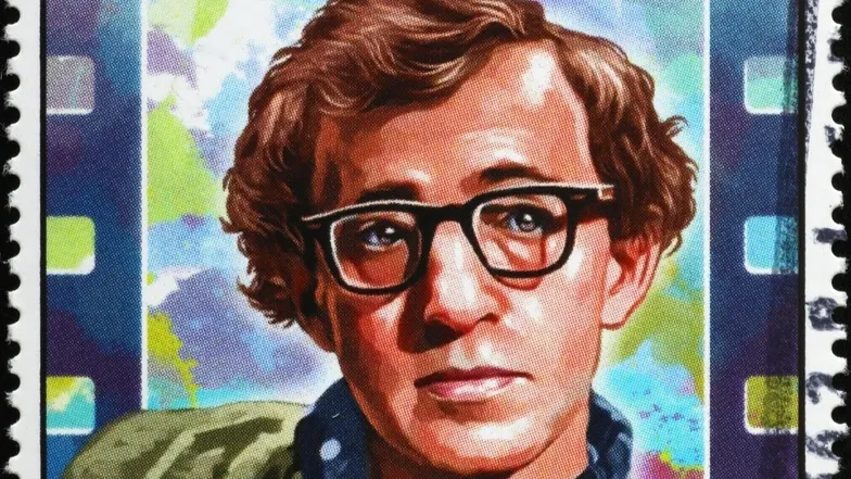 Портрет Вуди Аллена на почтовой марке Того. Фото: spatuletail/Shutterstock/Fotodom