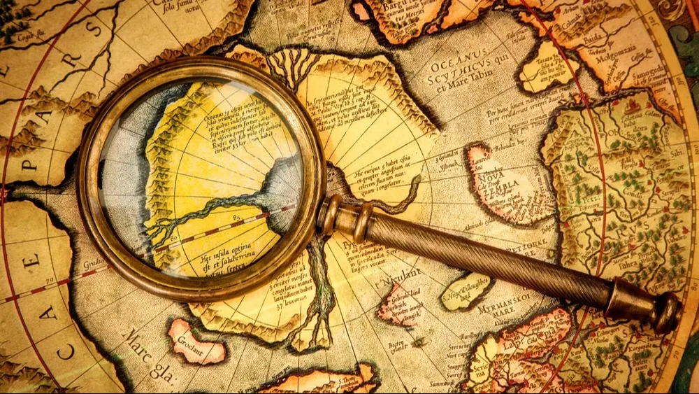 Фрагмент карты Герарда Меркатора 1595 года. Фото: Andrei Armiagov/Shutterstock/Fotodom