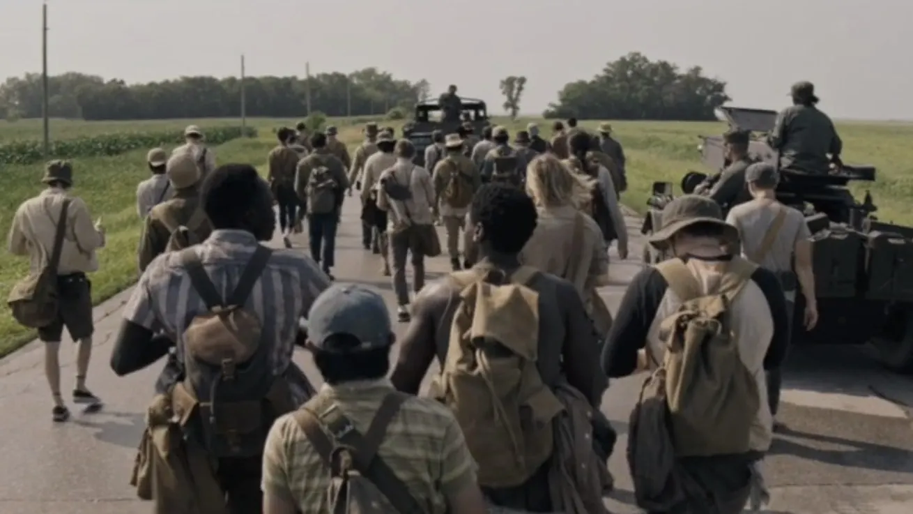 Кадр из трейлера фильма «Долгая прогулка»/about: blank/Lionsgate UK/Manitoba Film and Video Tax Credit Program/Media Capital Technologies/Vertigo Entertainment/«Вольга»/kinopoisk.ru