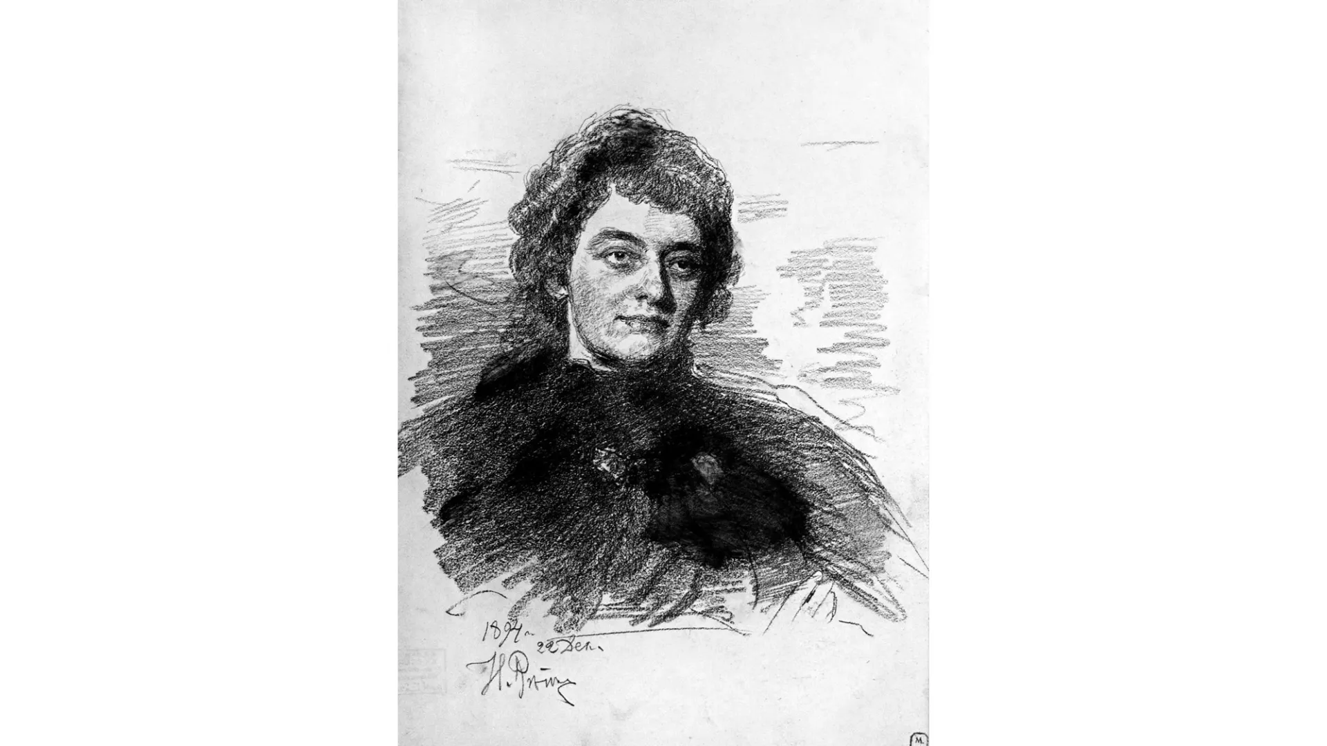 Илья Репин Портрет З. Н. Гиппиус. 1894 г. Источник: artsacademymuseum.org