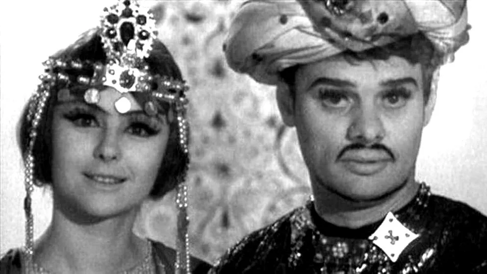 Наталья Селезнева и Владимир Андреев на съемках фильма «Калиф-аист». Фото: ТО «Экран»/imdb.com