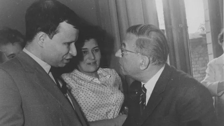 Жан-Поль Сартр в Москве. 1962 г. Фото: Павел Маныч/МАММ/МДФ/russiainphoto.ru