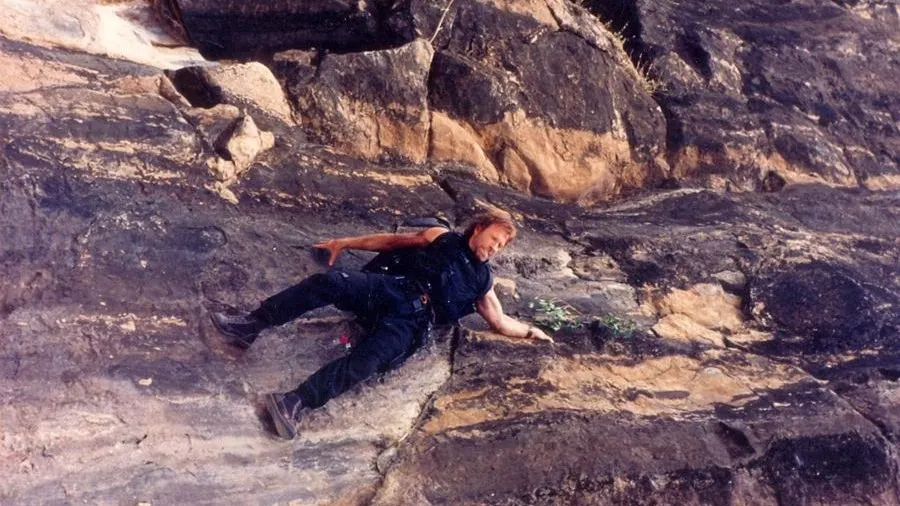 Чак Норрис в роли майора майора Скотта Маккоя. Фото: кадр из фильма  «Отряд «Дельта» (1986 год), режиссер Менахем Голан / кинокомпания Cannon Films