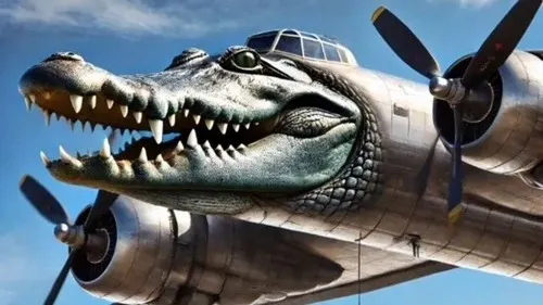 Бомбардиро Крокодилло. Фото: скриншот из VK Видео «Мемы Bombardiro Crocodilo и Tralalelo Tralala»