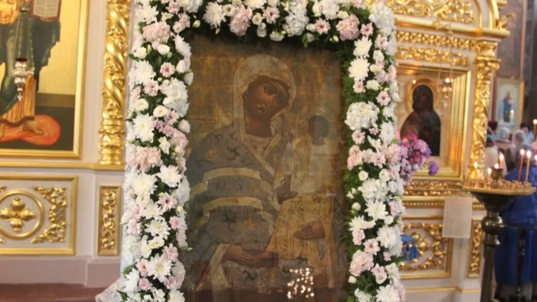Список Шуйско-Смоленской иконы Божией Матери в Воскресенском кафедральном соборе города Шуя. Фото: vk.com/soborshuya