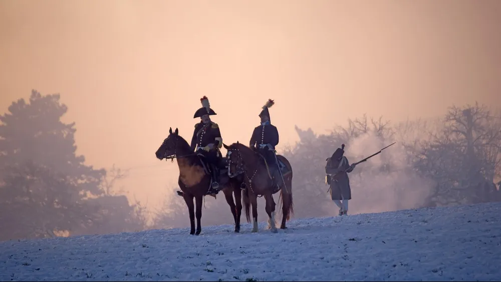 Историческая реконструкция битвы при Аустерлице, Чешская Республика. Фото: Oskar Orsag/Shutterstock/Fotodom