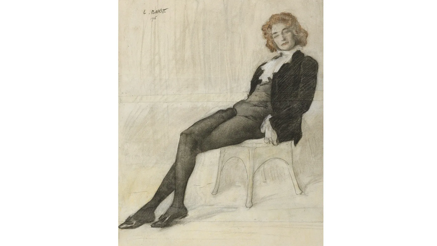 Леон Бакст. «Портрет З. Н. Гиппиус». 1906 г. Источник:  my.tretyakov.ru