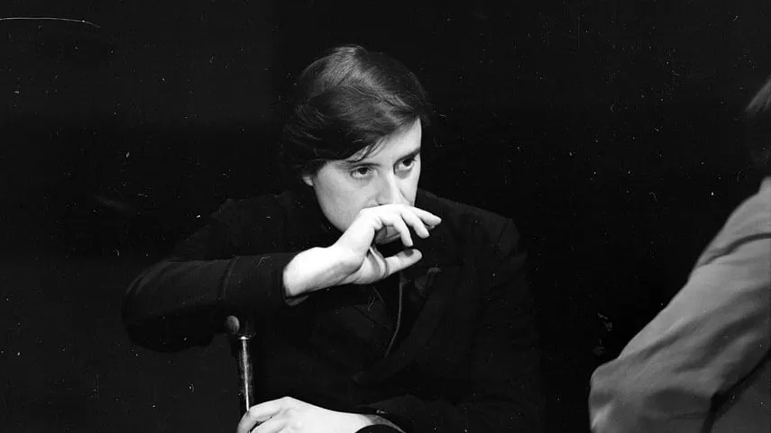 Вениамин Смехов на репетиции спектакля «Мастер и Маргарита». 1977 г. Фото: fondlubimova.ru