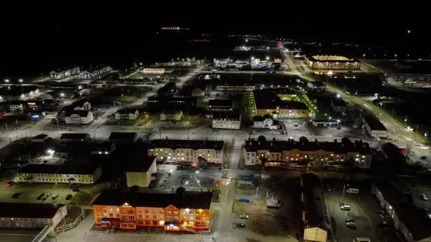Вид сверху на поселок Тазовский. Фото: Денис Пузырев, МБУ «СМИ Тазовского района».