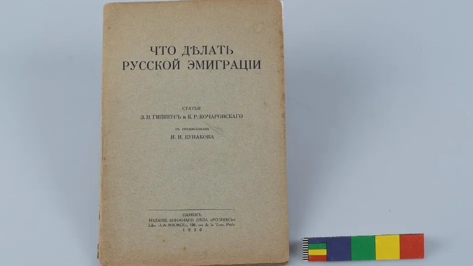 Книга Зинаиды Гиппиус и публициста Карла Августа Кочаровского «Что делать русской эмиграции». 1930 г. Фото: kamis.spbu.ru