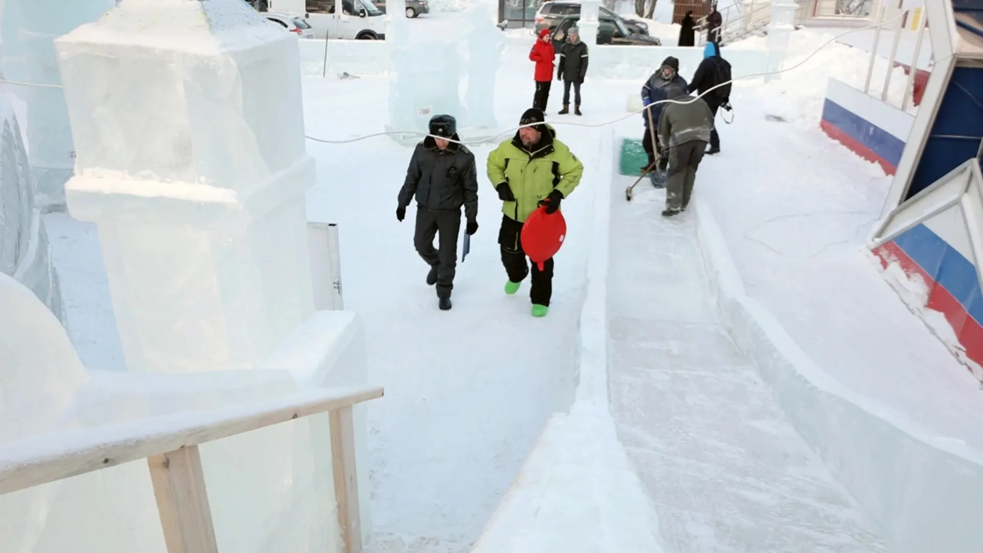 Ледовые городки должны быть безопасными. Фото: t.me/trkluch