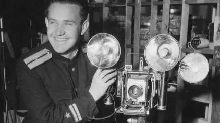 Фотограф Евгений Халдей на Нюрнбергском процессе. Фото: Роберт Капа/МАММ/МДФ/russiainphoto.ru