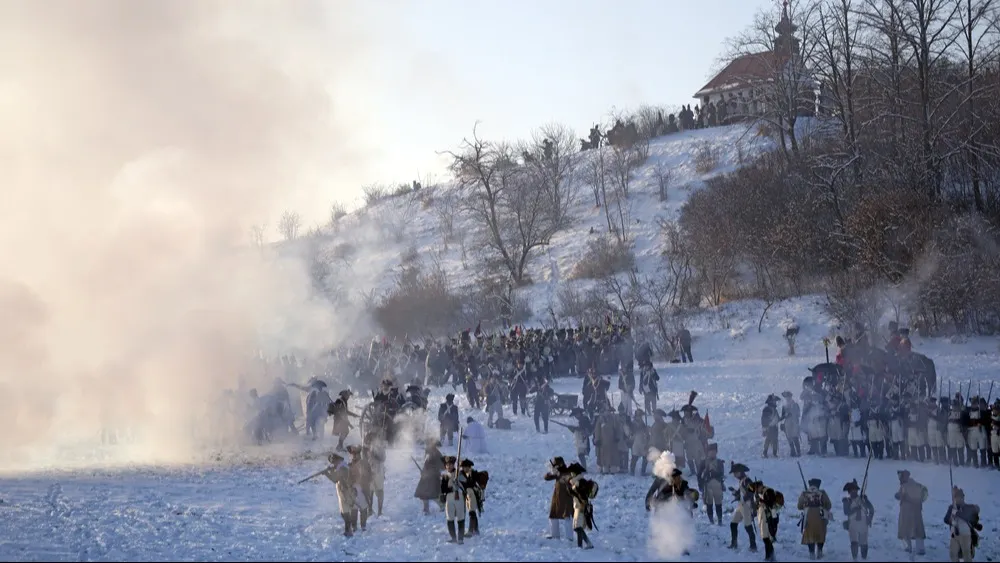 Историческая реконструкция битвы при Аустерлице, Чешская Республика. Фото: Oskar Orsag/Shutterstock/Fotodom