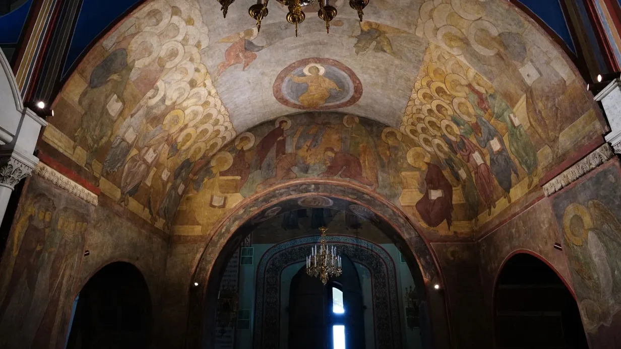 Фрески Андрея Рублева и Давида Черного во владимирском Успенском соборе. Фото: vladmuseum.ru