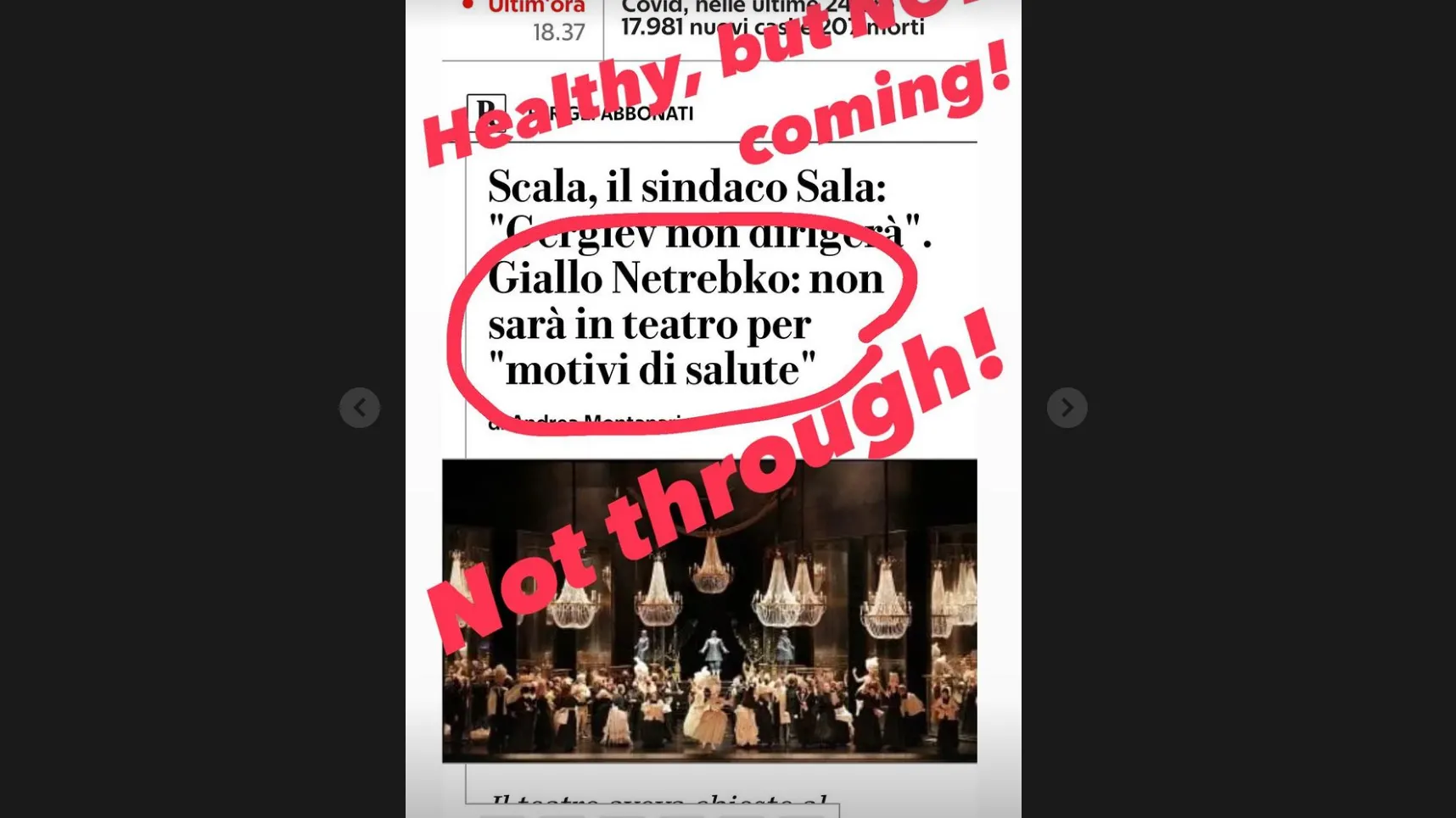 Источник фото: Анна Нетребко, Instagam-stories