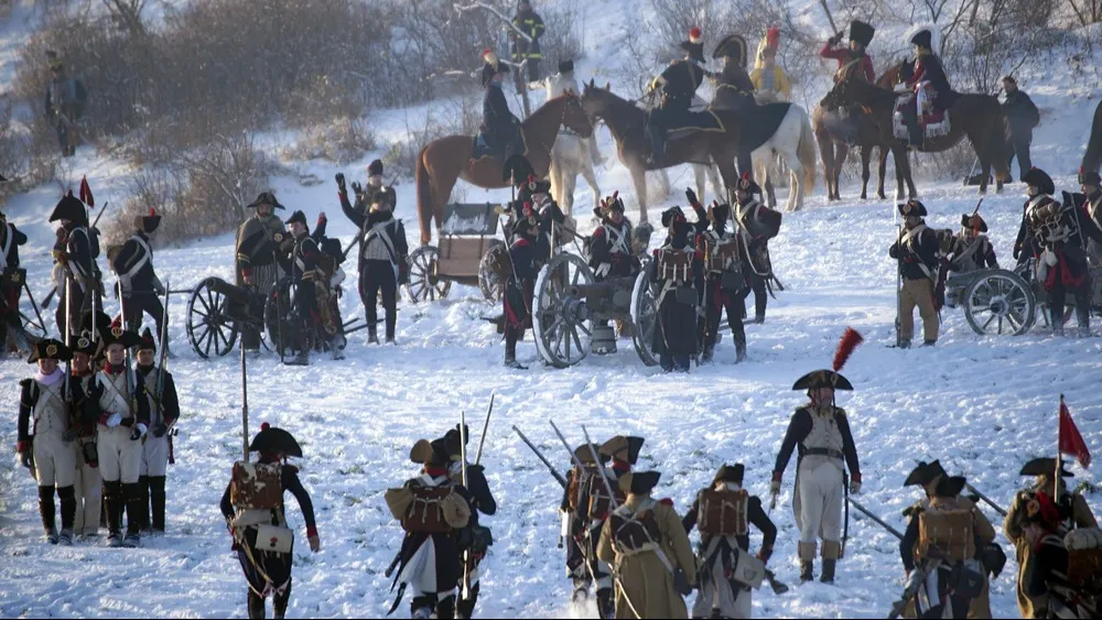 Историческая реконструкция битвы при Аустерлице, Чешская Республика. Фото: Oskar Orsag/Shutterstock/Fotodom