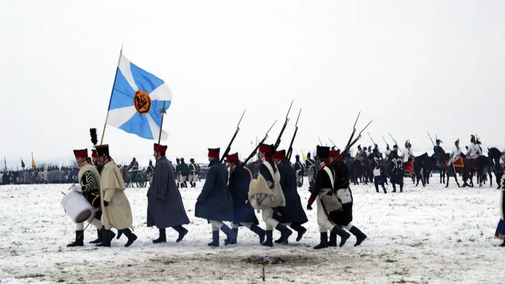 Историческая реконструкция битвы при Аустерлице, Чешская Республика. Фото: Oskar Orsag/Shutterstock/Fotodom