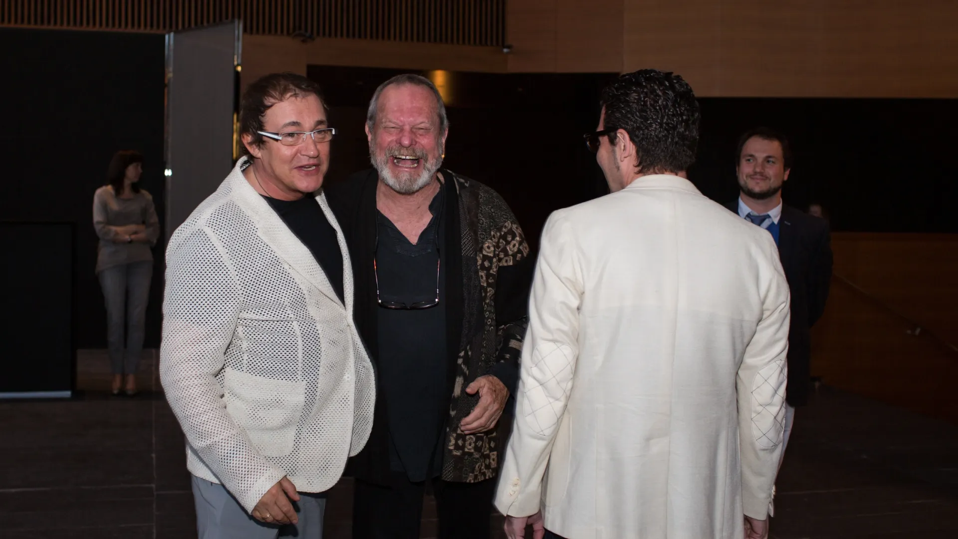 Дмитрий Дибров с режиссером Терри Гиллиамом. 2014 г. Фото: magicinfoto/Shutterstock/Fotodom