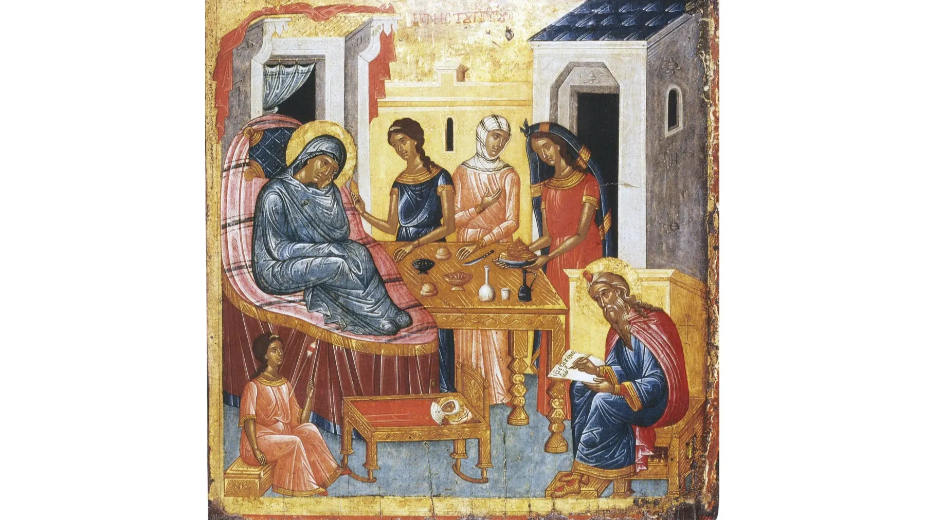 «Рождество Иоанна Предтечи». Сюжетная икона второй половины XV в. Государственный Эрмитаж. Фото: icons.pstgu.ru