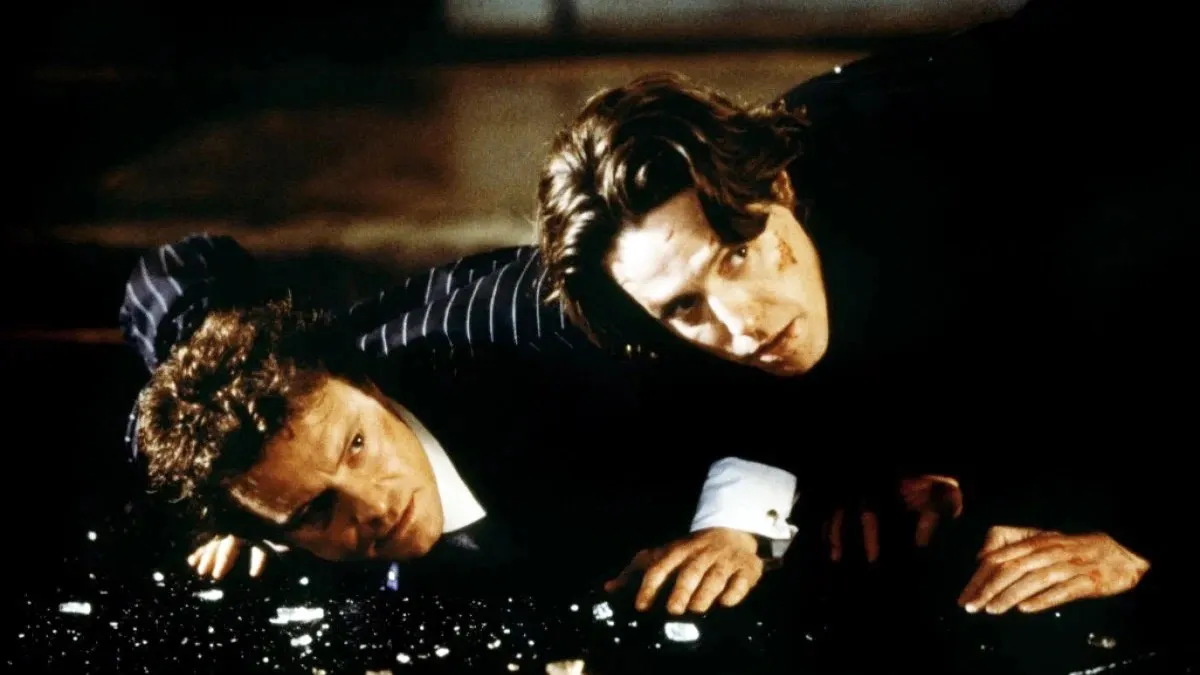 Колин Фёрт и Хью Грант в фильме «Дневник Бриджит Джонс». Фото: Universal Pictures/Miramax Films/Studio Canal/Working Title Films/Little Bird/«Ист-Вест»/kinopoisk.ru