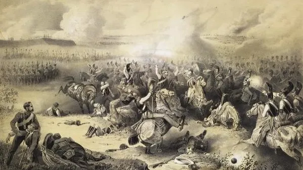 Вильгельм Карл Ульрих «Бородино 26 августа 1812 года». 1851–1855 гг. Государственный Русский музей. Фото: rusmuseumvrm.ru