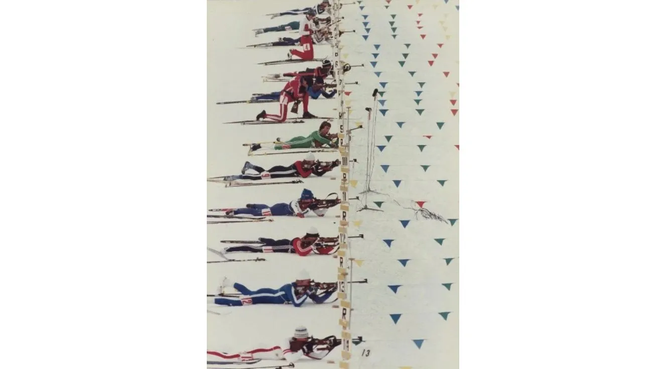 Участники чемпионата мира по биатлону на огневом рубеже, 1982 год. Фото: Сергей Гунеев/МАММ/МДФ/russiainphoto.ru