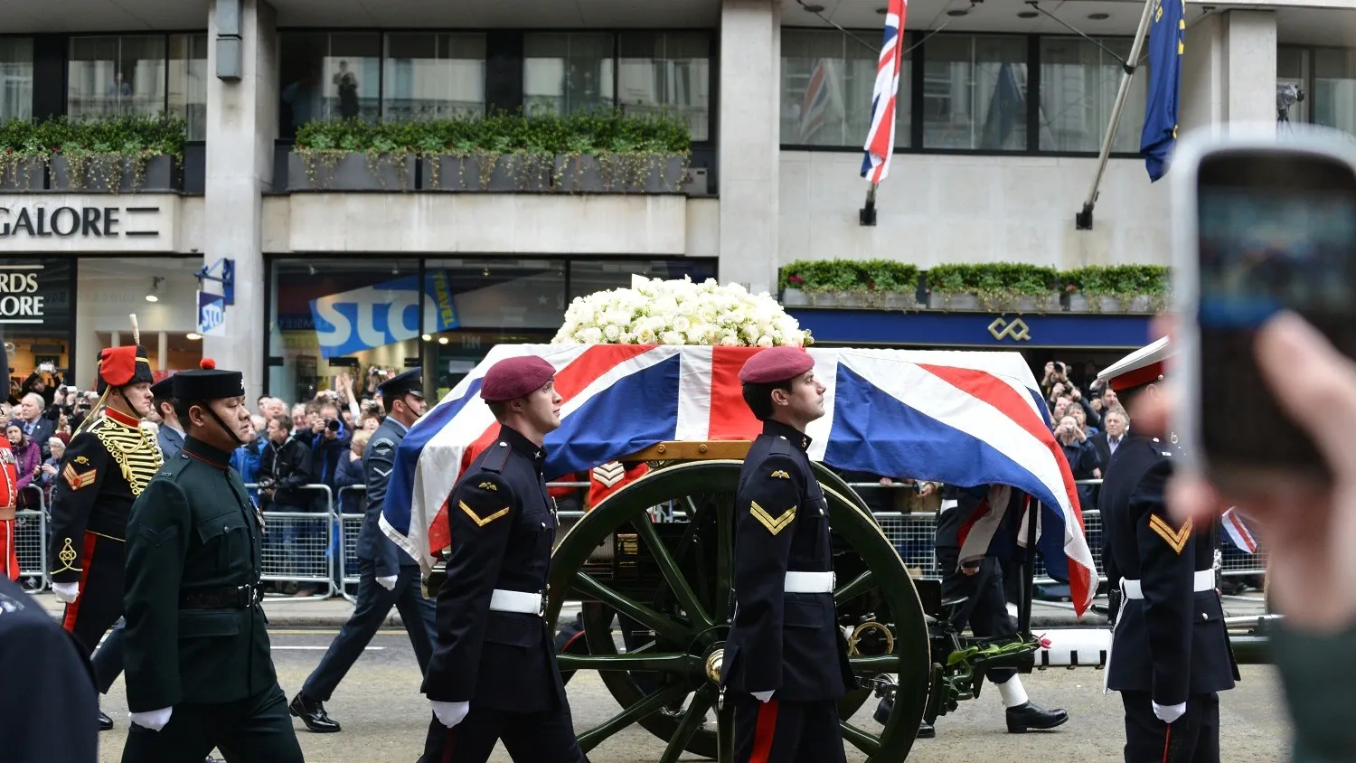 Тэтчер в Лондоне хоронили с воинскими почестями. Фото: Thomas Dutour/Shutterstock/Fotodom