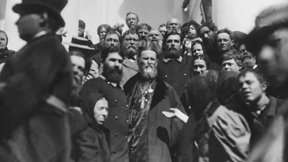 Протоиерей Иоанн Кронштадтский, 1987 год. Фото: Карл Булла, Центральный государственный архив кинофотофонодокументов Санкт-Петербурга/russiainphoto.ru