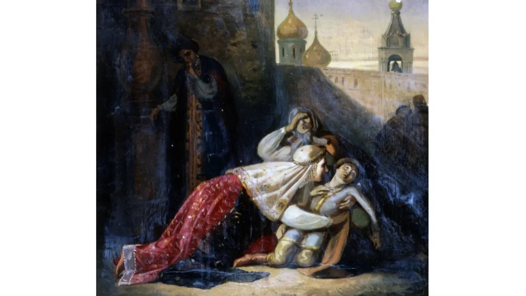 Павел Плешанов «Убиение царевича Дмитрия в Угличе». Вторая половина XIX века. Государственный Русский музей. Фото: rusmuseumvrm.ru