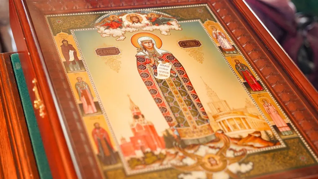 Икона святой Татианы в домовом храме при МГУ имени М. В. Ломоносова. Фото: st-tatiana.ru