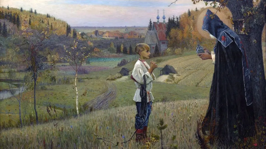 Михаил Нестеров «Видение отроку Варфоломею».1890 г. Фото: my.tretyakov.ru